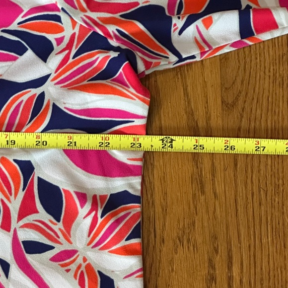 Pappagallo Pink and Orange Floral Tunic - Picture 11 of 13